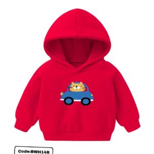 Baby’s comfortable two-tone hoodie outfit